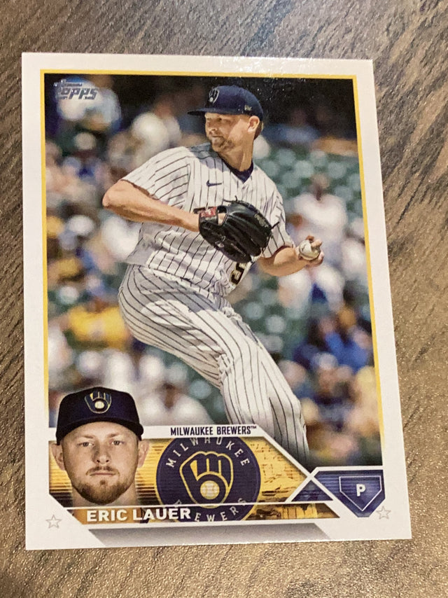 Eric Lauer Milwaukee Brewers MLB 2023 Topps 109 