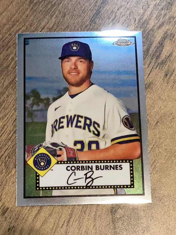 Corbin Burnes Milwaukee Brewers MLB 2021 Topps Chrome Platinum Anniversary 281 