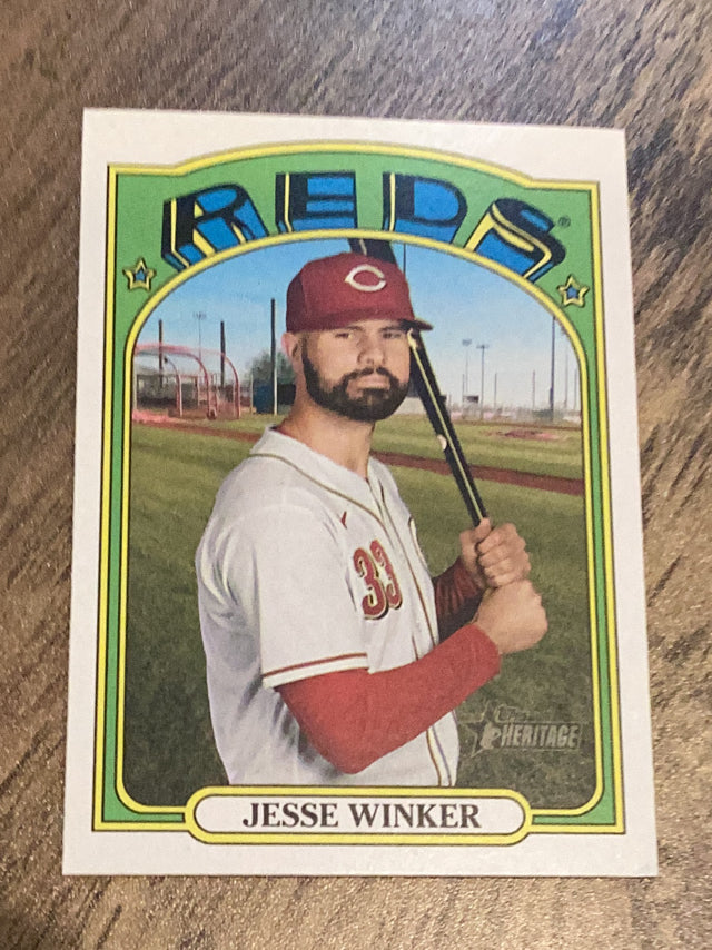 Jesse Winker Cincinnati Reds MLB 2021 Topps Heritage 388 