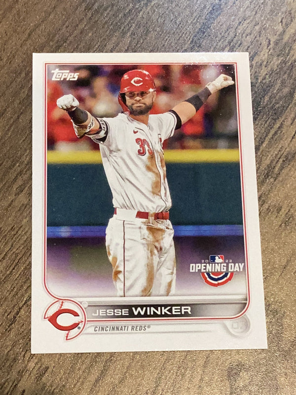 Jesse Winker Cincinnati Reds MLB 2022 Topps Opening Day 182 