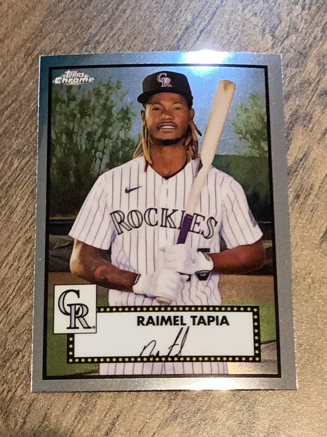 Raimel Tapia Colorado Rockies MLB 2021 Topps Chrome Platinum Anniversary 286 