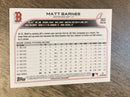 Matt Barnes Boston Red Sox MLB 2022 Topps 303 Topps