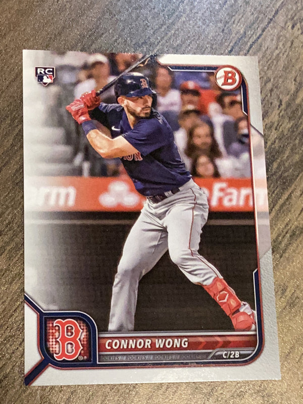Connor Wong Boston Red Sox MLB 2022 Bowman 82 RC