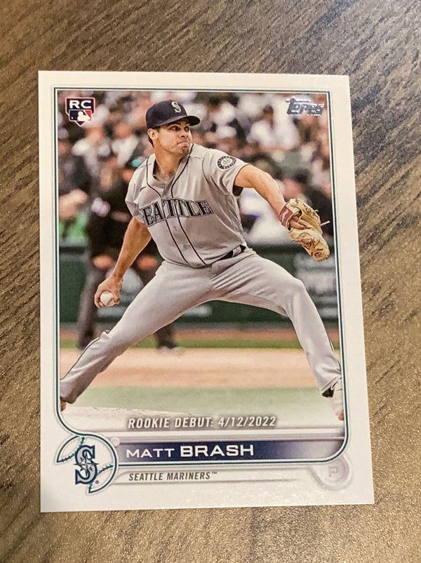 Matt Brash Seattle Mariners MLB 2022 Topps Update US274 RD