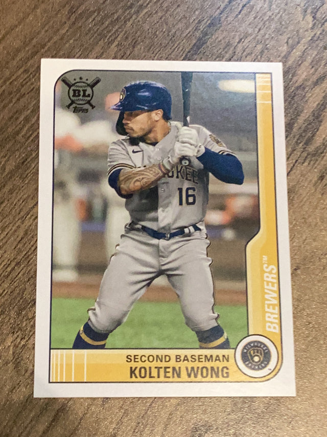 Kolten Wong Milwaukee Brewers MLB 2021 Topps Big League 50 