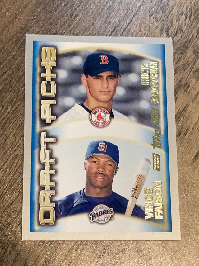 Rick Asadoorian / Vince Faison  MLB 2000 Topps 453 DPK, RC