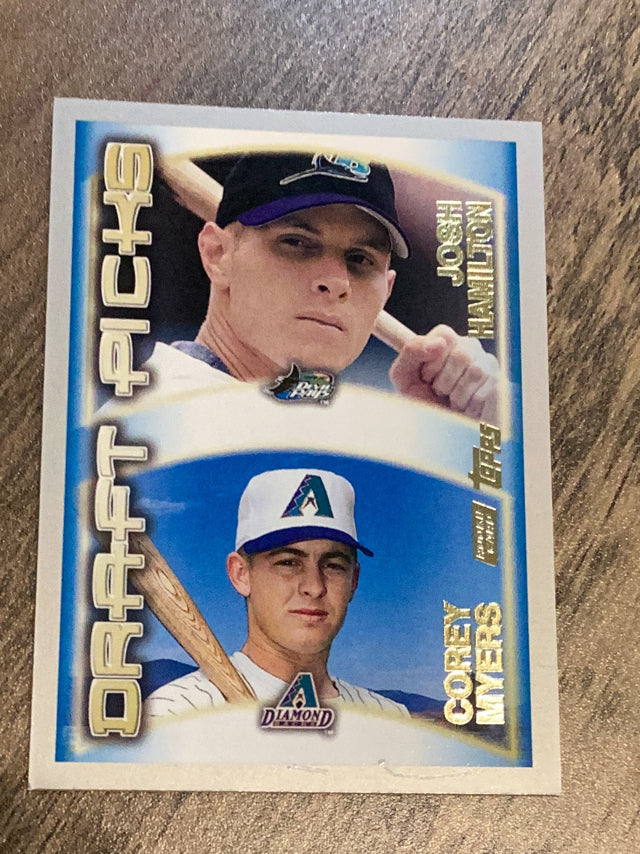 Josh Hamilton / Corey Myers  MLB 2000 Topps 449 DPK, RC