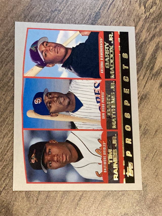 Tim Raines Jr. / Gary Matthews Jr. / Garry Maddox Jr.  MLB 2000 Topps 445 PROS, RC