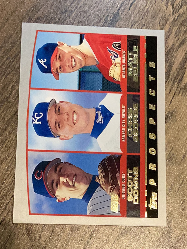 Scott Downs / Chris George / Matt Belisle  MLB 2000 Topps 447 PROS, RC