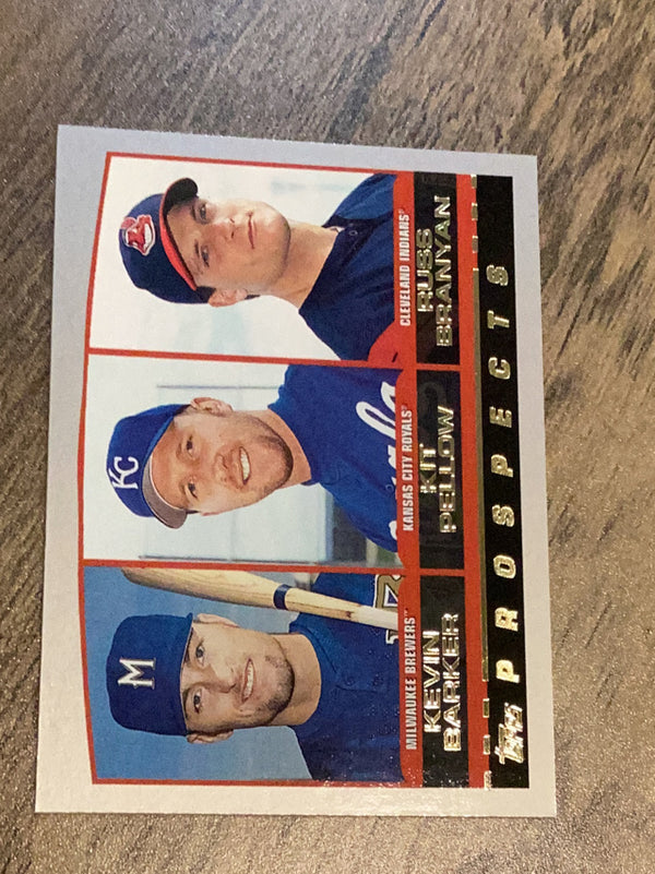 Kevin Barker / Kit Pellow / Russell Branyan  MLB 2000 Topps 208 PROS