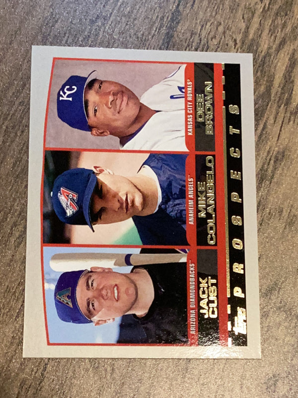 Jack Cust / Mike Colangelo / Dee Brown  MLB 2000 Topps 202 PROS