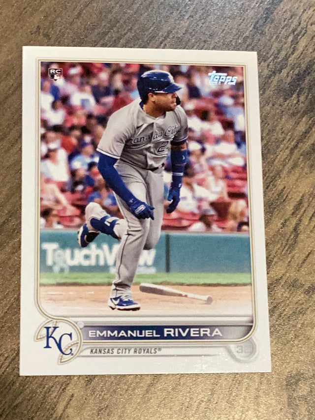 Emmanuel Rivera Kansas City Royals MLB 2022 Topps 18 RC