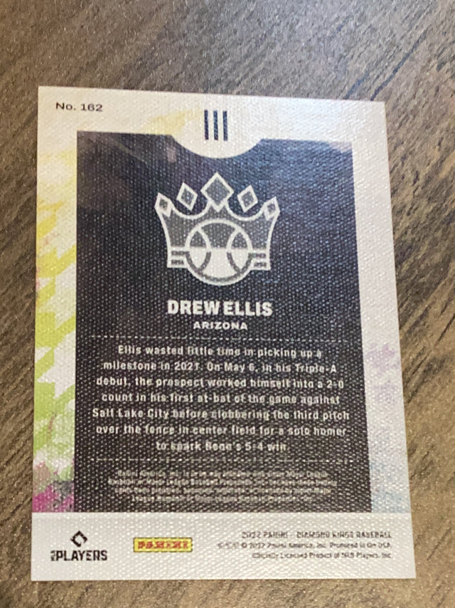 Drew Ellis Arizona Diamondbacks MLB 2022 Panini Diamond Kings 162 RC Topps