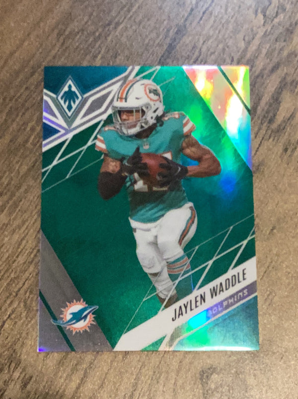 Jaylen Waddle Miami Dolphins NFL 2022 Panini Phoenix: Green 5 SN25