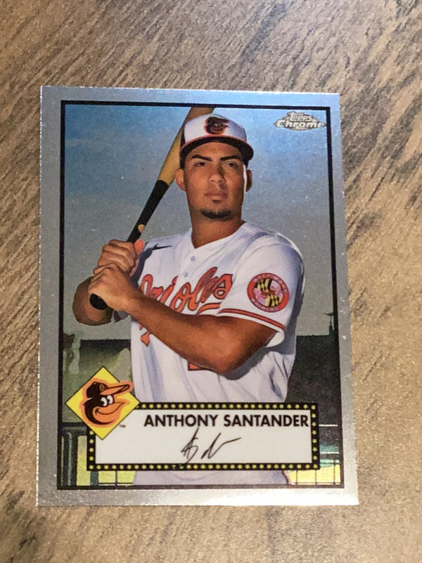 Anthony Santander Baltimore Orioles MLB 2021 Topps Chrome Platinum Anniversary 375 