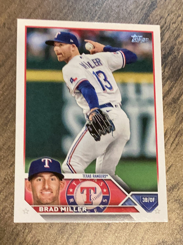 Brad Miller Texas Rangers MLB 2023 Topps 319 