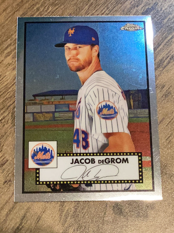 Jacob deGrom New York Mets MLB 2021 Topps Chrome Platinum Anniversary 170 