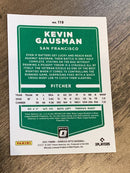 Kevin Gausman San Francisco Giants MLB 2021 Donruss Optic 119 Donruss