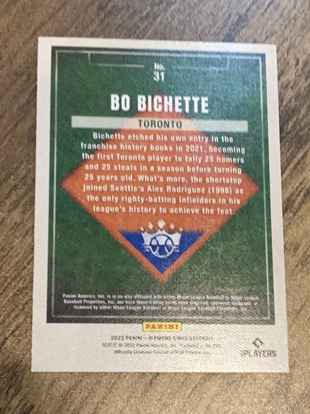 Bo Bichette Toronto Blue Jays MLB 2022 Panini Diamond Kings 31 Panini