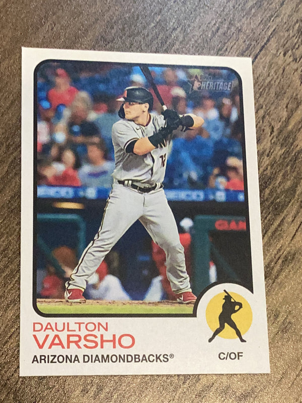 Daulton Varsho Arizona Diamondbacks MLB 2022 Topps Heritage 78 