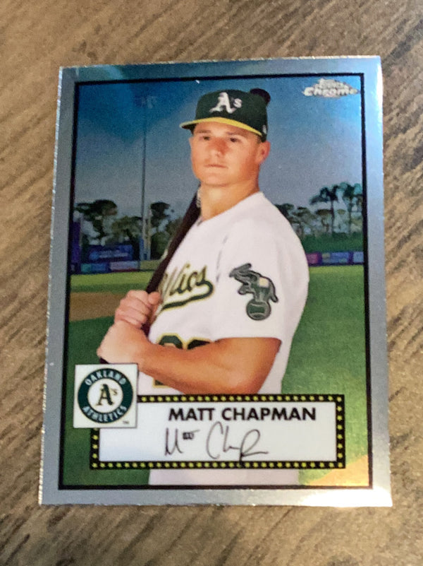 Matt Chapman Oakland Athletics MLB 2021 Topps Chrome Platinum Anniversary 175 