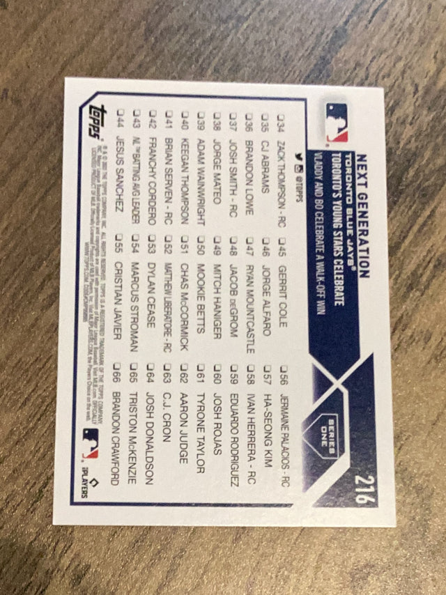 Next Generation CC, CL
Checklist: 34-66 Toronto Blue Jays MLB 2023 Topps 216 Next Generation CC, CL, Checklist: 34-66 Topps