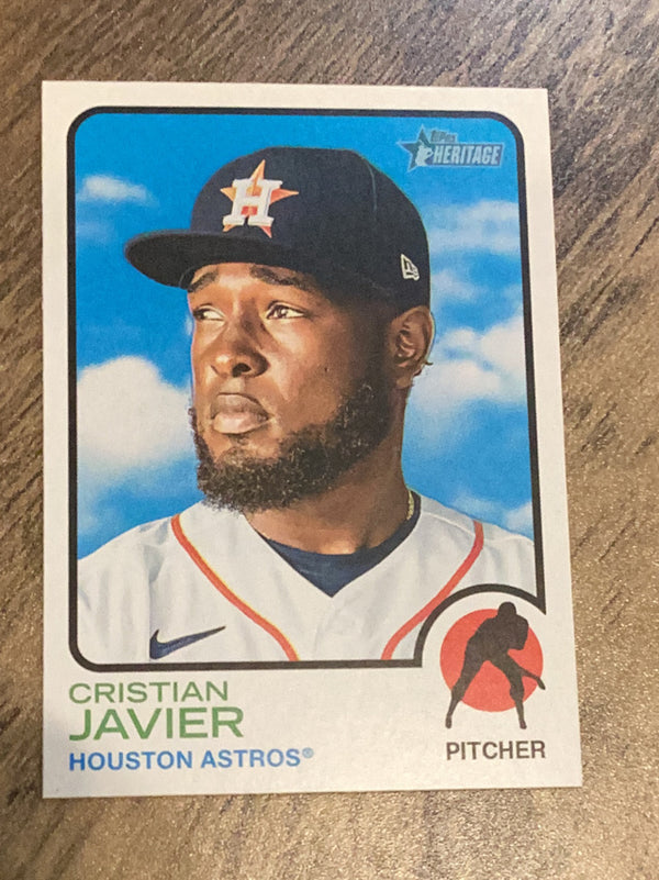 Cristian Javier Houston Astros MLB 2022 Topps Heritage 130 