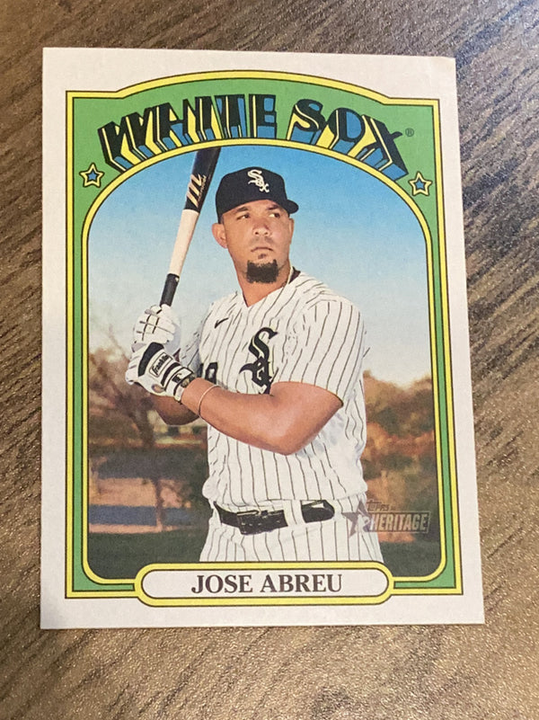 Jose Abreu Chicago White Sox MLB 2021 Topps Heritage 144 