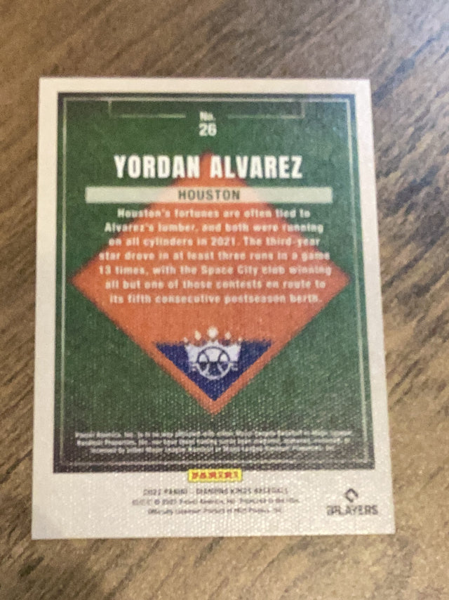 Yordan Alvarez Houston Astros MLB 2022 Panini Diamond Kings 26 Panini