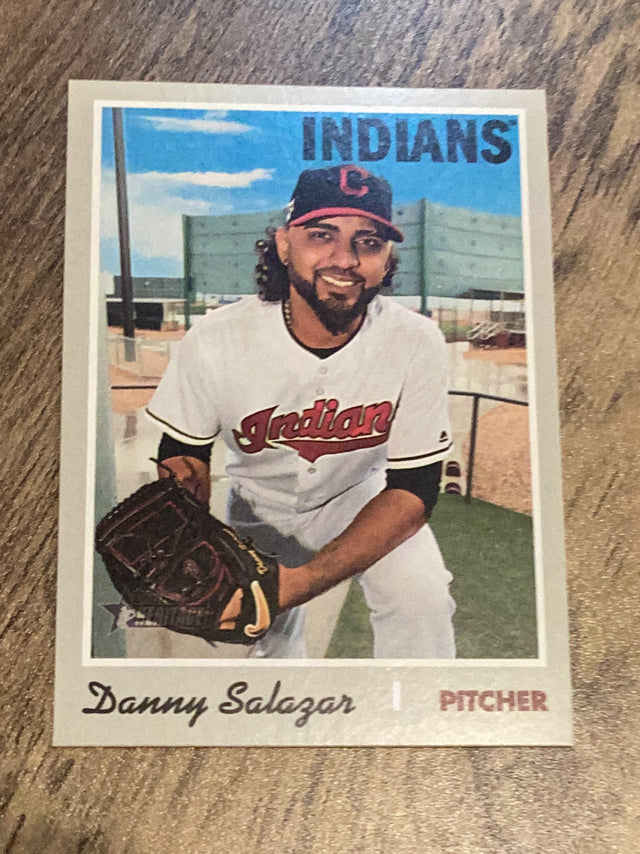 Danny Salazar Cleveland Indians MLB 2019 Topps Heritage 563 