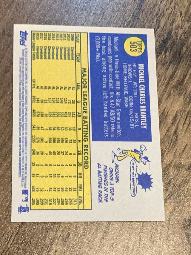 Michael Brantley Houston Astros MLB 2019 Topps Heritage 503 Topps