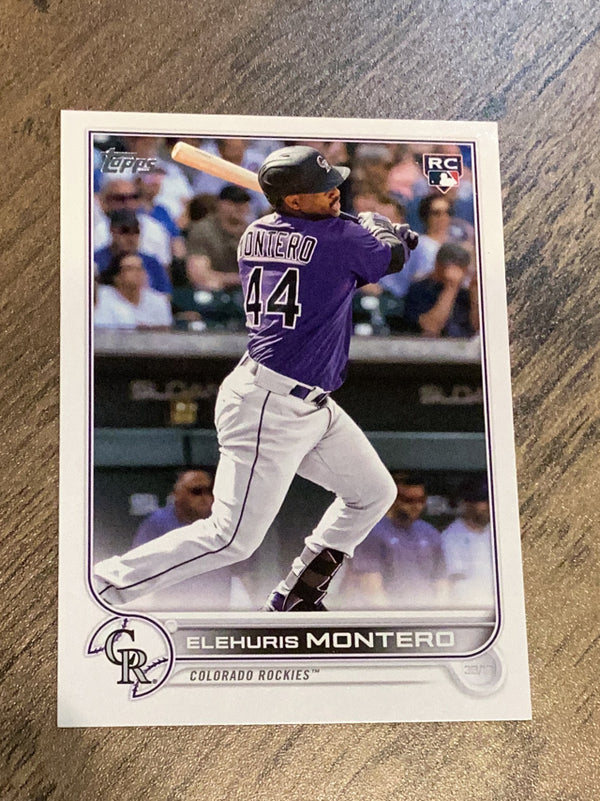 Elehuris Montero Colorado Rockies MLB 2022 Topps Update US110 RC