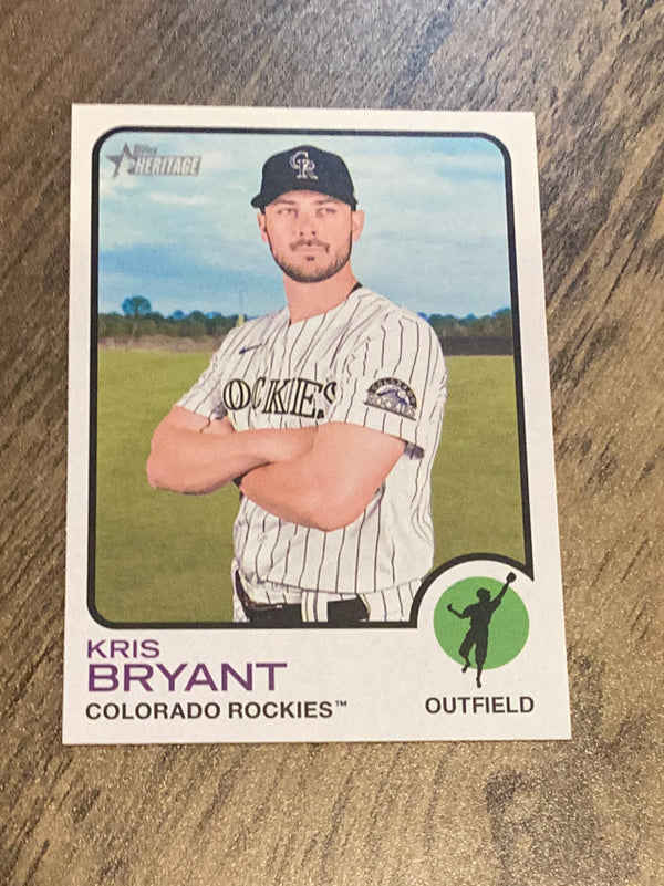 Kris Bryant Colorado Rockies MLB 2022 Topps Heritage 600 