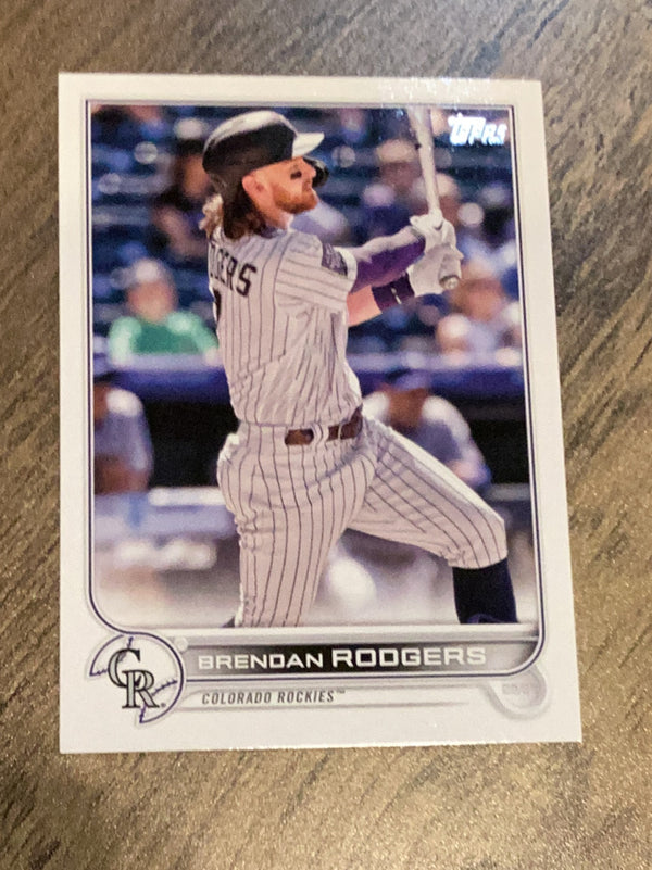 Brendan Rodgers Colorado Rockies MLB 2022 Topps 232 