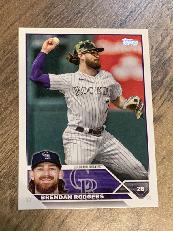 Brendan Rodgers Colorado Rockies MLB 2023 Topps 287 