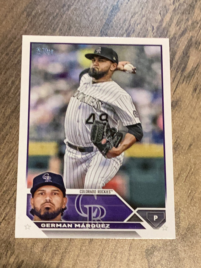 German Marquez Colorado Rockies MLB 2023 Topps 325 