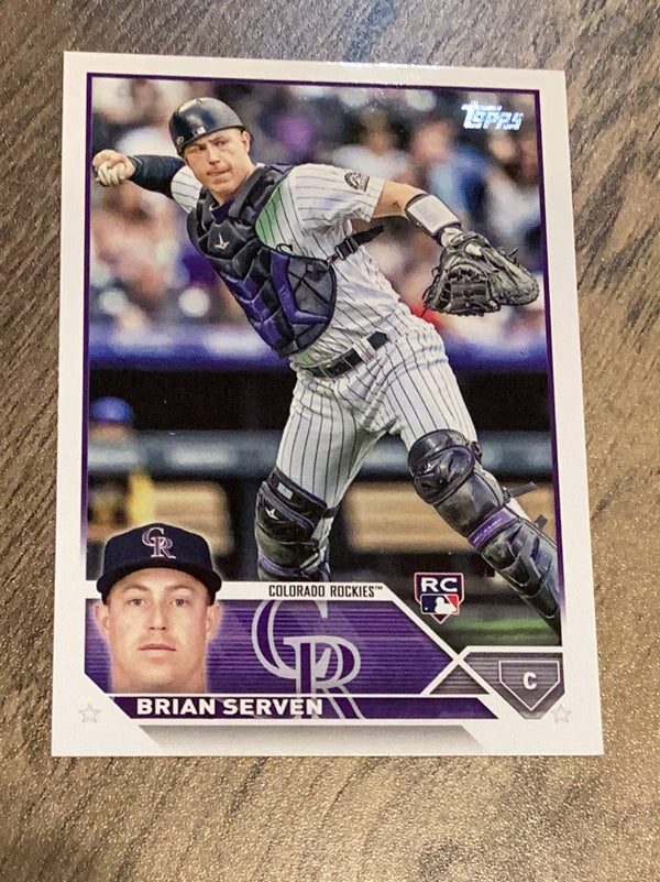 Brian Serven Colorado Rockies MLB 2023 Topps 41 RC