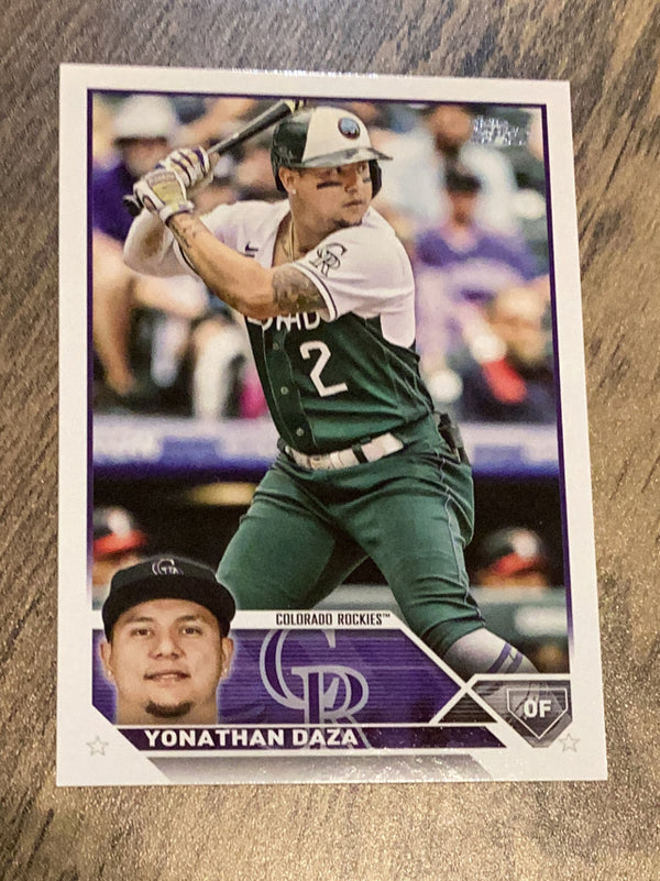 Yonathan Daza Colorado Rockies MLB 2023 Topps 122 