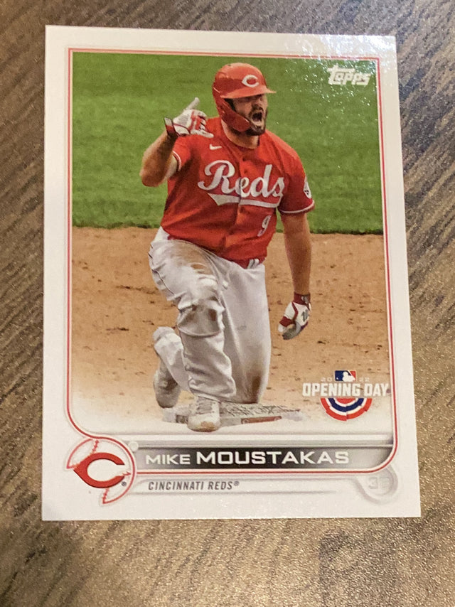 Mike Moustakas Cincinnati Reds MLB 2022 Topps Opening Day 144 