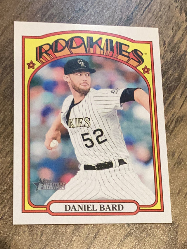 Daniel Bard Colorado Rockies MLB 2021 Topps Heritage 671 