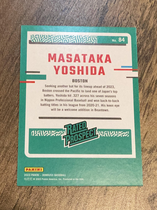 Masataka Yoshida Boston Red Sox MLB 2023 Donruss: Presidential Collection 84 RP, SN46 Donruiss