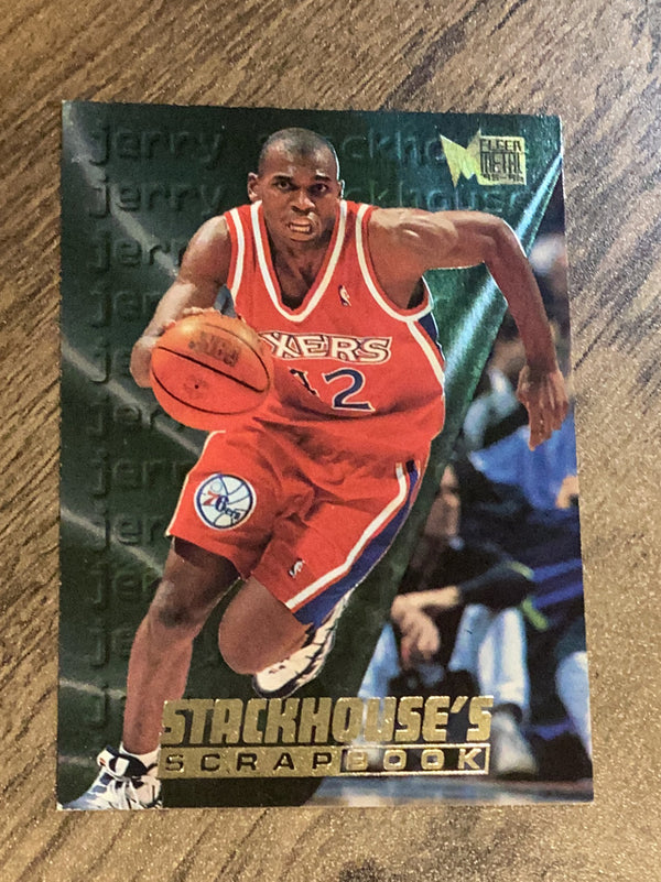 Jerry Stackhouse Philadelphia 76ers NBA 1995-96 Metal: Stackhouse's Scrapbook S-8 