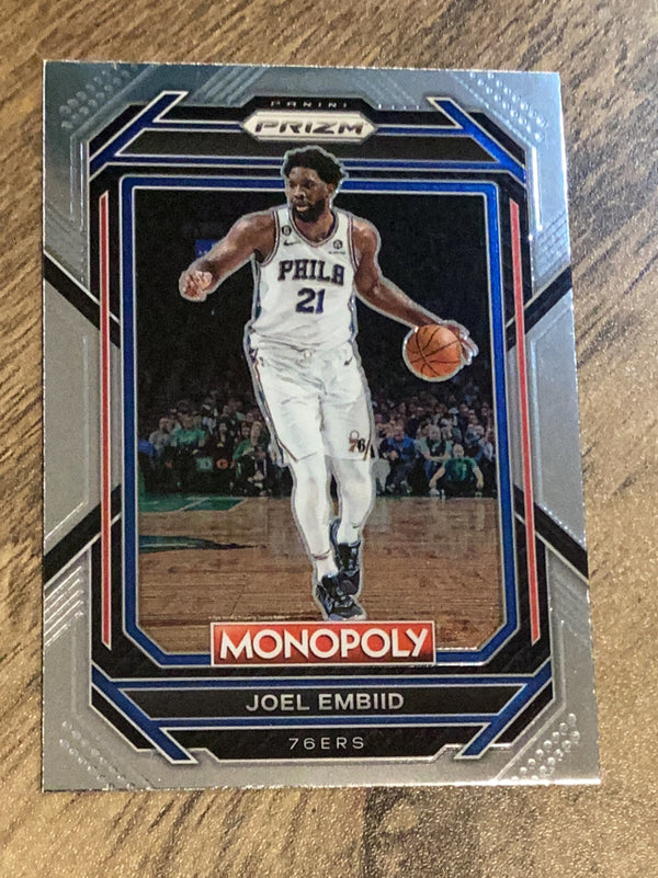 Joel Embiid Philadelphia 76ers NBA 2022-23 Panini Prizm Monopoly: Silver 67 