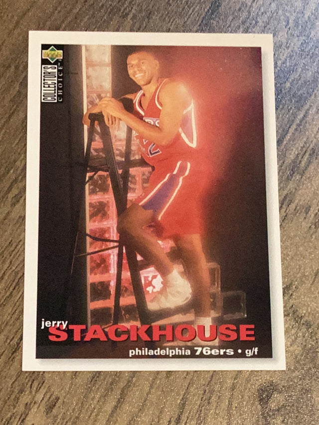 Jerry Stackhouse Philadelphia 76ers NBA 1995-96 Collector's Choice 220 RC