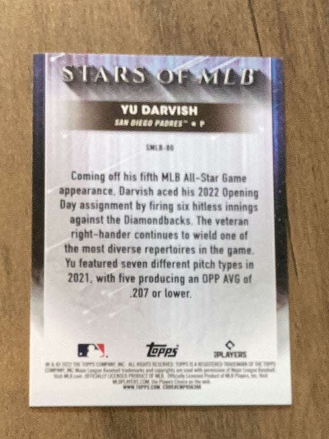 Yu Darvish San Diego Padres MLB 2022 Topps Update: Stars of MLB SMLB-80 Topps
