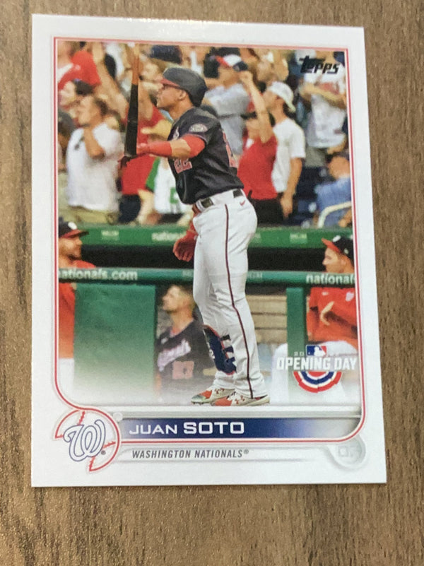 Juan Soto Washington Nationals MLB 2022 Topps Opening Day 150 BASE: Batting