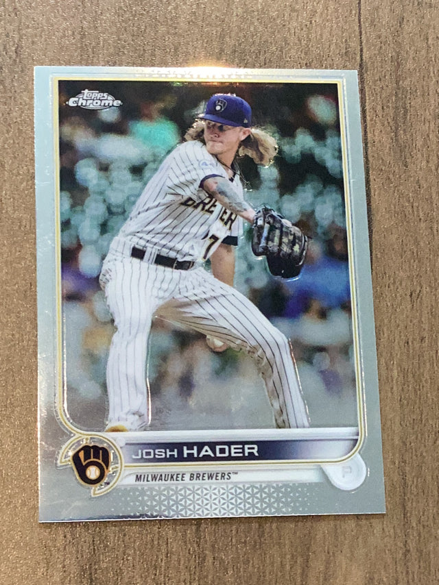 Josh Hader Milwaukee Brewers MLB 2022 Topps Chrome 119 