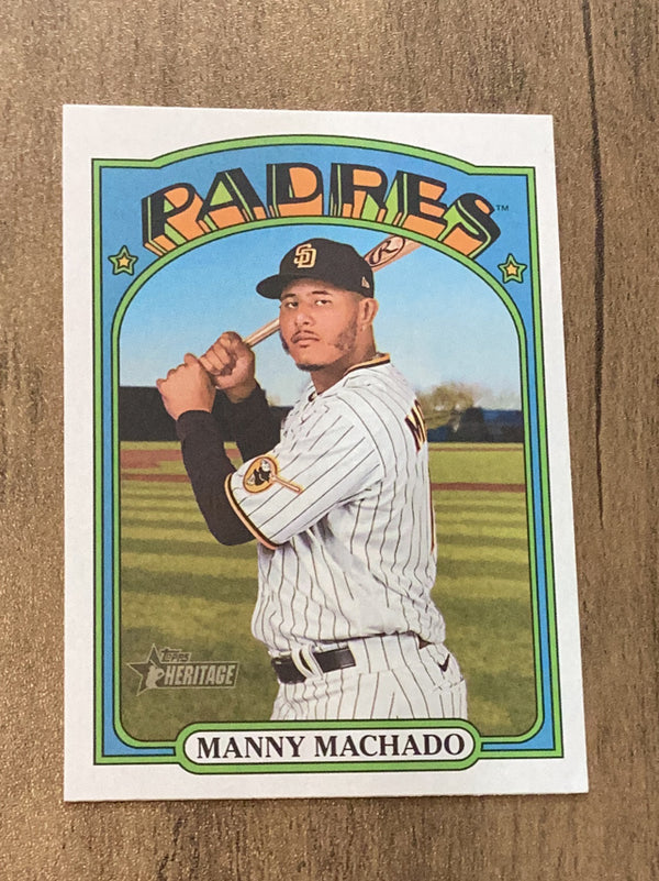 Manny Machado San Diego Padres MLB 2021 Topps Heritage 566 