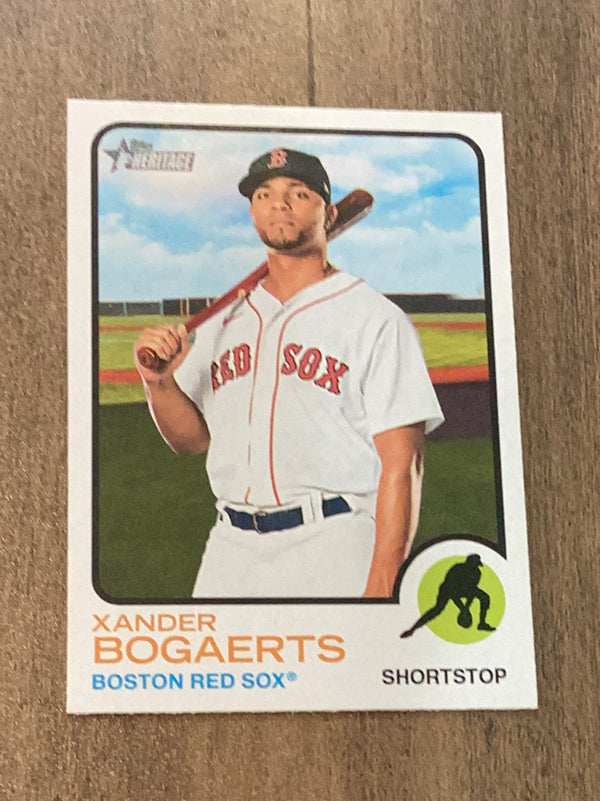 Xander Bogaerts Boston Red Sox MLB 2022 Topps Heritage 173 