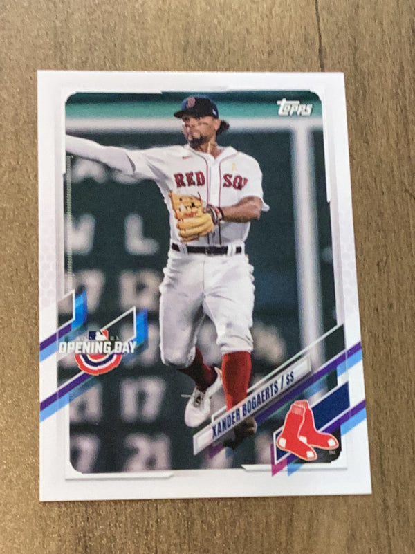 Xander Bogaerts Boston Red Sox MLB 2021 Topps Opening Day 158 